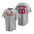 Custom St. Louis Cardinals Gray JEROMEN Stitched Cool Base Road Jersey