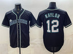 Seattle Mariners #12 Josh Naylor 2026 Fashion Replica Black JEROMEN Out Stitched Jersey