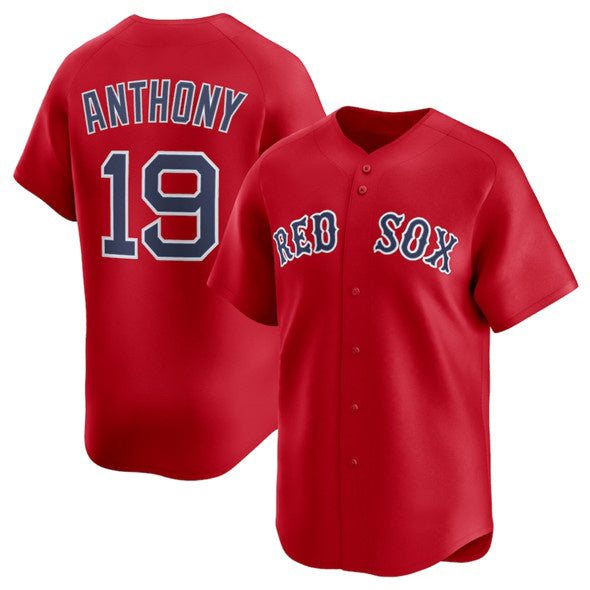 Boston Red Sox #19 Roman Anthony Red JEROMEN 2024 Alternate Limited Stitched Jersey