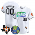 Custom Houston Astros Cactus Jack Astro World Vapor Premier Limited Jersey ¨C White JEROMEN