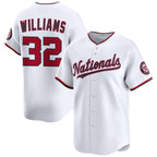 Washington Nationals #32 Trevor Williams White JEROMEN 2025 Home Limited Stitched Jersey