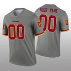 Custom W.Redskins Gray JEROMEN Inverted Legend Jersey