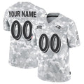 Custom B.Ravens Active Player 2024 F.U.S.E Arctic Camo JEROMEN Salute To Service Limited Stitched Football Jersey