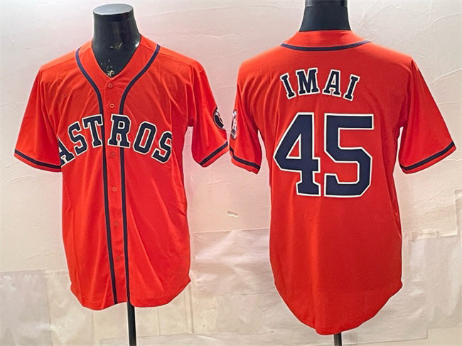 Houston Astros #45 Tatsuya Imai Orange JEROMEN Cool Base Stitched Jersey