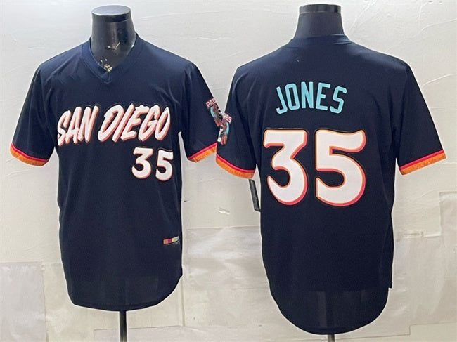 San Diego Padres #35 Randy Jones Obsidian JEROMEN 2026 City Connect Stadium Stitched Jersey