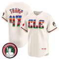 Cleveland Guardians #47 Donald Trump Cream JEROMEN Mexico Vapor Premier Limited Stitched Jersey