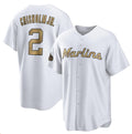 Miami Marlins #2 Jazz Chisholm Jr. White JEROMEN 2022 All-Star Cool Base Stitched Jersey