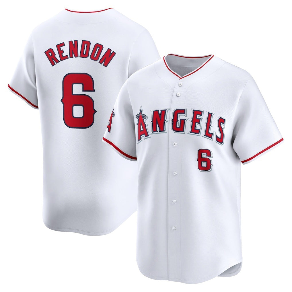 Los Angeles Angels #6 Anthony Rendon White JEROMEN Home Limited Player Jersey