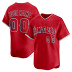 Custom Los Angeles Angels Red JEROMEN Alternate Limited Jersey