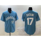 Los Angeles Dodgers #17 Shohei Ohtani Light Blue JEROMEN Limited Stitched Jersey