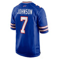 B.Bills #7 Taron Johnson Royal JEROMEN Game Jersey
