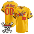 Custom Detroit Tigers x One Piece Gold JEROMEN Vapor Premier Limited Jersey - Stitched