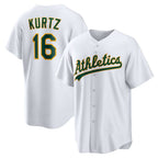 Oakland Athletics #16 Nick Kurtz White JEROMEN Home Replica Player Jersey