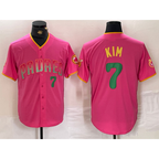 San Diego Padres #7 Ha Seong Kim Pink JEROMEN Player Number Fashion Jersey