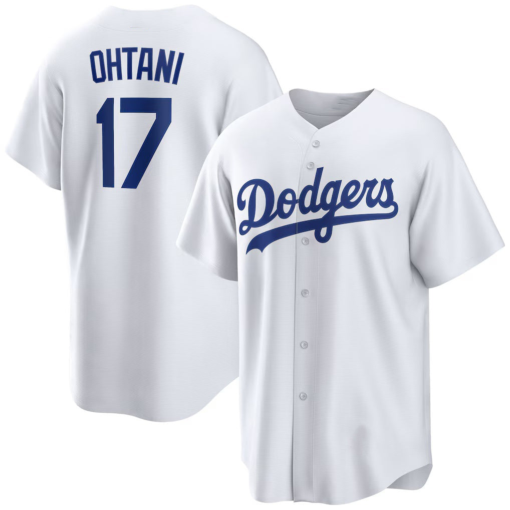 Los Angeles Dodgers #17 Shohei Ohtani White JEROMEN Home Replica Player Jersey