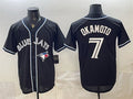 Toronto Blue Jays #7 Kazuma Okamoto 2026 Fashion Replica Black JEROMEN Out Stitched Jersey