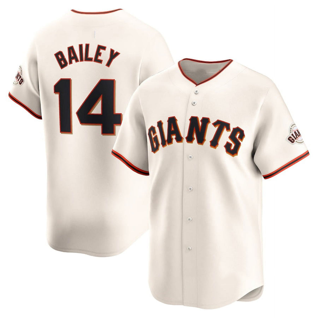 San Francisco Giants #14 Patrick Bailey Cream JEROMEN 2024 Home Limited Stitched Jersey