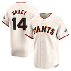 San Francisco Giants #14 Patrick Bailey Cream JEROMEN 2024 Home Limited Stitched Jersey