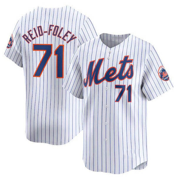 New York Mets #71 Sean Reid-Fole White JEROMEN 2024 Home Limited Stitched Jersey