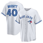 Toronto Blue Jays #40 Chris Bassitt White JEROMEN Home Replica Jersey