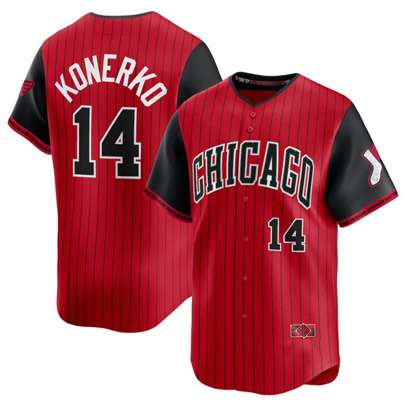 Chicago White Sox #14 Paul Konerko Red Black JEROMEN 2025 City Connect Limited Stitched Jersey