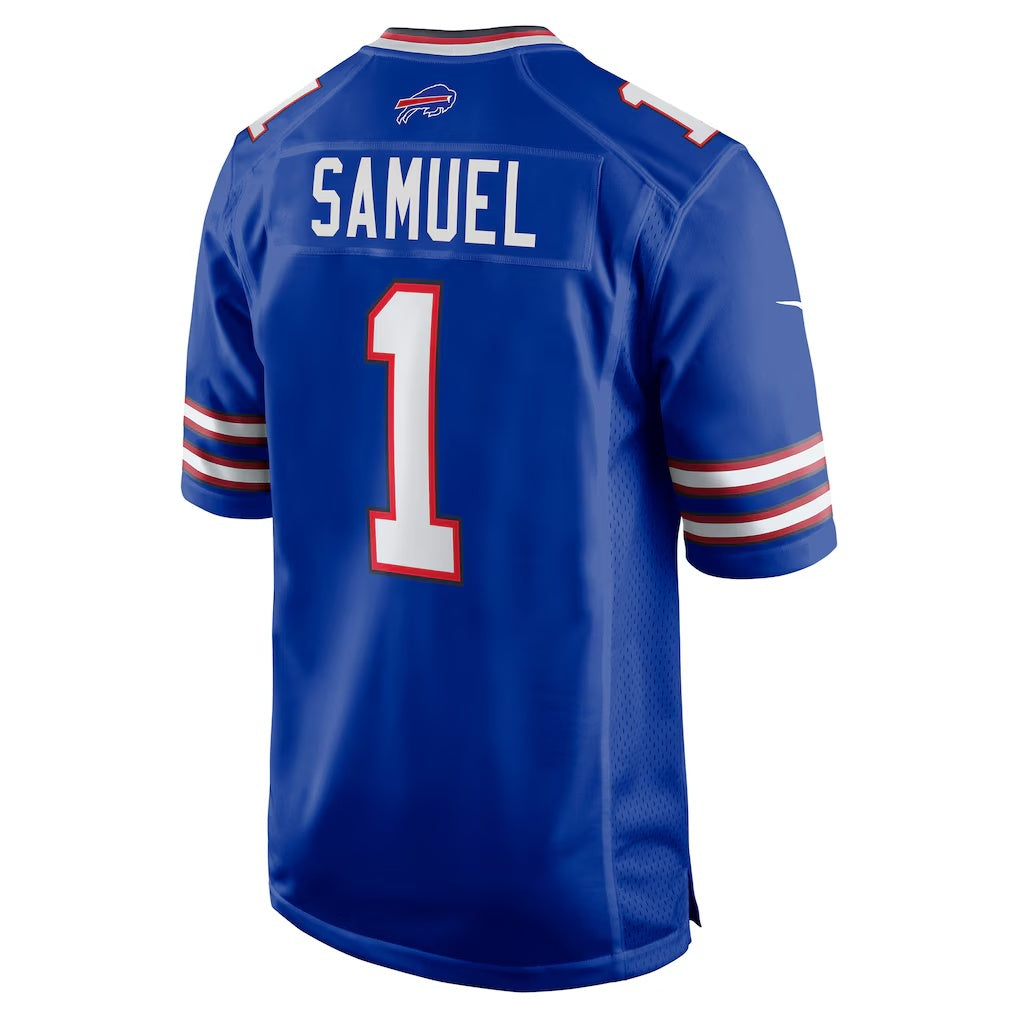 B.Bills #1 Curtis Samuel Royal JEROMEN Game Jersey