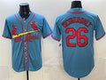 St. Louis Cardinals #26 JJ Wetherholt Blue JEROMEN Cool Base Stitched Jersey