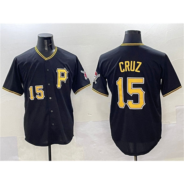 Pittsburgh Pirates #15 Oneil Cruz Black JEROMEN 2025 Limited Stitched Jersey