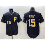 Pittsburgh Pirates #15 Oneil Cruz Black JEROMEN 2025 Limited Stitched Jersey