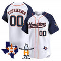 Custom Houston Astros Houston Rodeo Patch Vapor Premier Limited Jersey ¨C White 3 JEROMEN