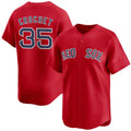 Boston Red Sox #35 Garrett Crochet Red JEROMEN 2024 Alternate Limited Stitched Jersey