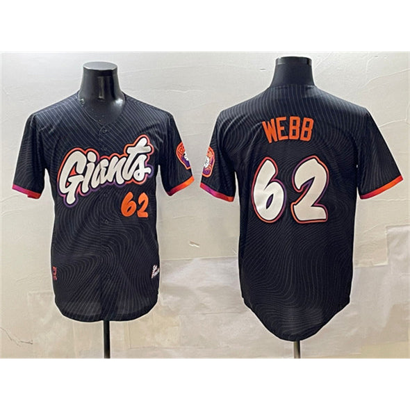 San Francisco Giants #62 Logan Webb Black JEROMEN Anthracite 2025 City Connect Limited Stitched Jersey