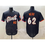 San Francisco Giants #62 Logan Webb Black JEROMEN Anthracite 2025 City Connect Limited Stitched Jersey