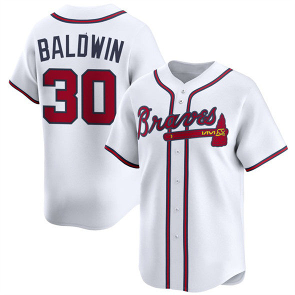 Atlanta Braves #30 Drake Baldwin White JEROMEN 2025 Home Limited Stitched Jersey