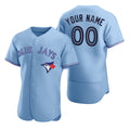 Custom Toronto Blue Jays Light Blue JEROMEN Stitched Flex Base Jersey