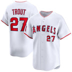 Los Angeles Angels #27 Mike Trout White JEROMEN Home Limited Player Jersey