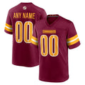 Custom W.Commanders Burgundy JEROMEN Game Player Jersey
