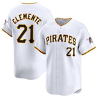 Pittsburgh Pirates #21 Roberto Clemente White JEROMEN Home Limited Stitched Jersey