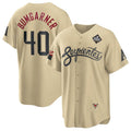 Arizona Diamondbacks #40 Madison Bumgarner Gold JEROMEN 2023 World Series City Connect Cool Base Stitched Jersey