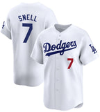 Los Angeles Dodgers #7 Blake Snell White JEROMEN 2024 Home Limited Stitched Jersey