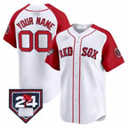 Custom Boston Red Sox 2024 Spring Training Patch Vapor Premier Limited Jersey ¨C  White Red JEROMEN