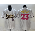 San Diego Padres #23 Fernando Tatis Jr White JEROMEN NEW 2023 City Connect Cool Base Stitched Jersey