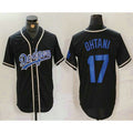 Los Angeles Dodgers #17 Shohei Ohtani Black JEROMEN Cool Base With Patch Stitched Jersey