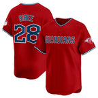 Cleveland Guardians #28 Tanner Bibee Red JEROMEN Alternate Limited Stitched Jersey