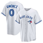 Toronto Blue Jays #0 Andres Gimenez White JEROMEN Home Replica Jersey