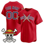 Custom Boston Red Sox x One Piece Red JEROMEN Vapor Premier Limited Jersey - Stitched