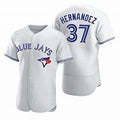 Toronto Blue Jays #37 Teoscar Hernandez White JEROMEN Flex Base Stitched Jersey