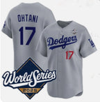 Los Angeles Dodgers #17 Shohei Ohtani Gray JEROMEN 2025 World Series Limited Stitched Jersey
