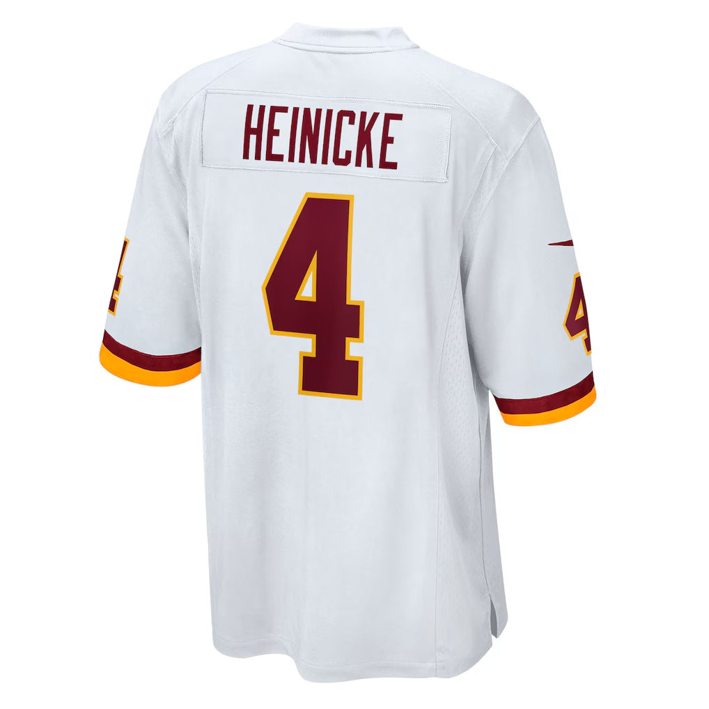 W.Football Team #4 Taylor Heinicke White JEROMEN Game Jersey