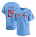 Chicago Cubs #21 Sammy Sosa Blue JEROMEN 2024-25 2nd Alternate Limited Stitched Jersey